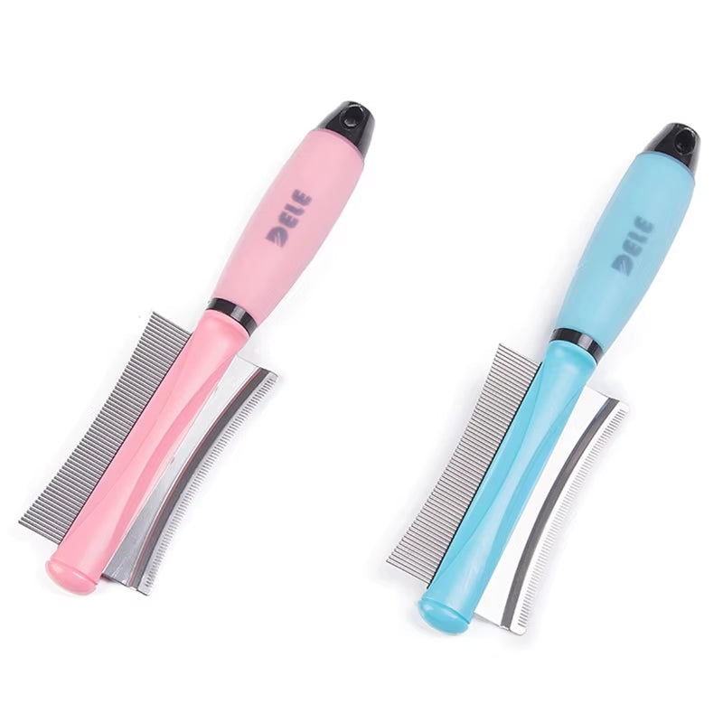 Dog Grooming and Care Pet Cat Comb Removes Hairs Cat and Dogs Supplies Accessories Products Stainless Steel Comb Dog Hairbush